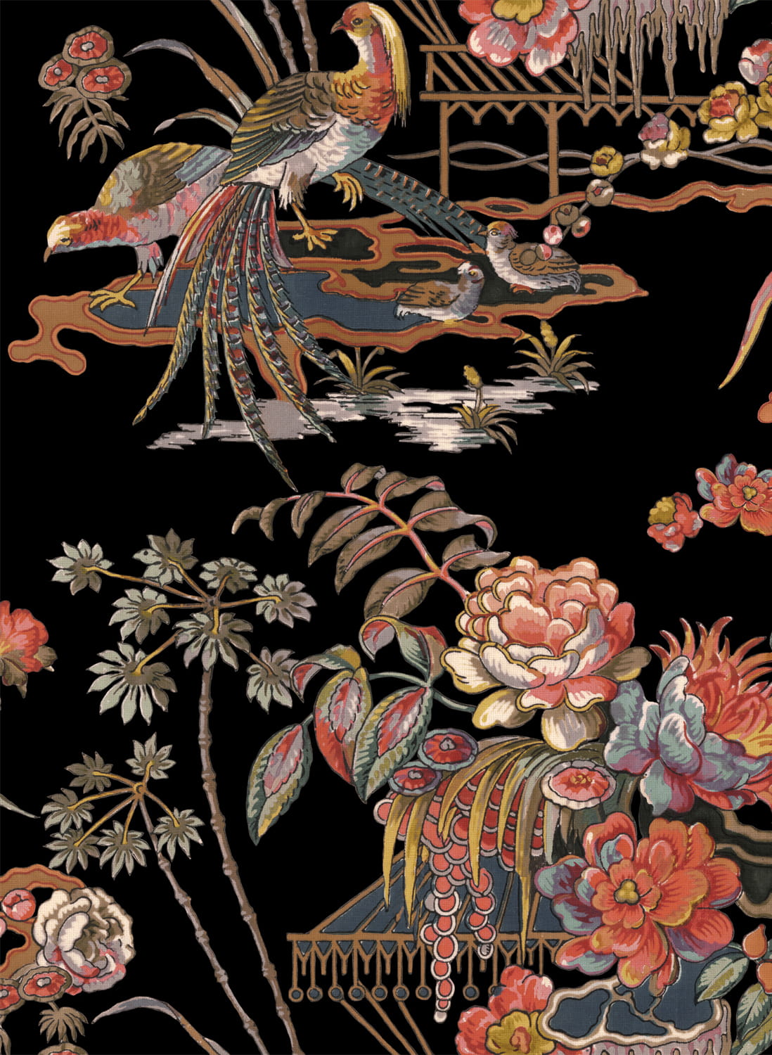 Tapete Sacred Pheasants - Onyx