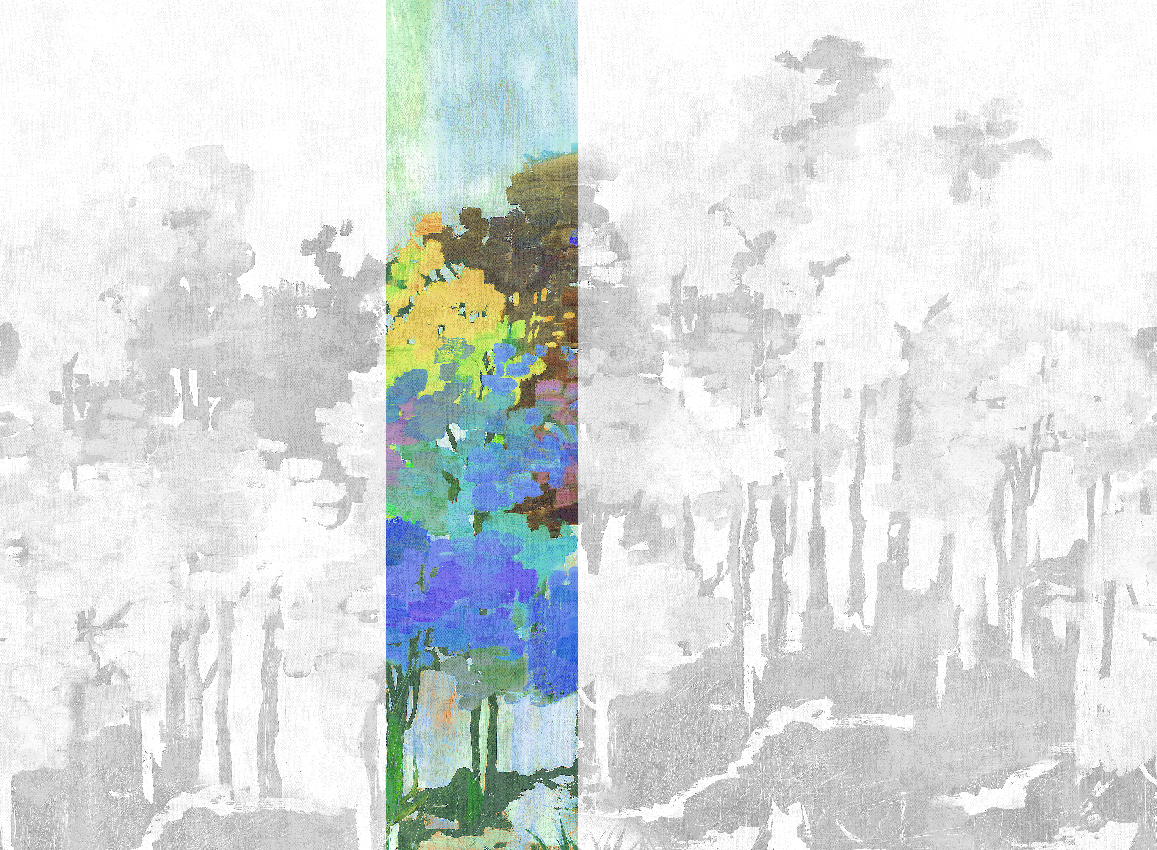 Wandbild Funes - Multicolor Panel 3