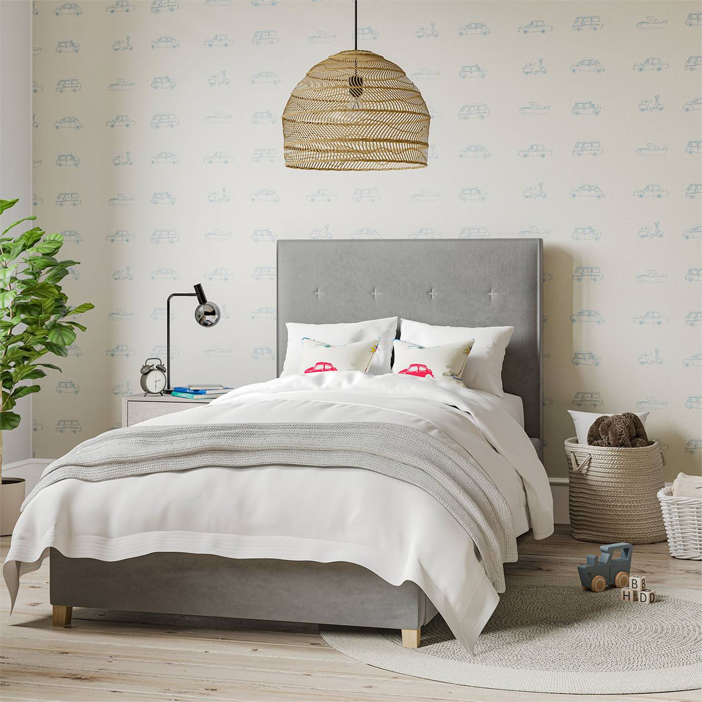 Tapete Go Go Retro - Aqua and White