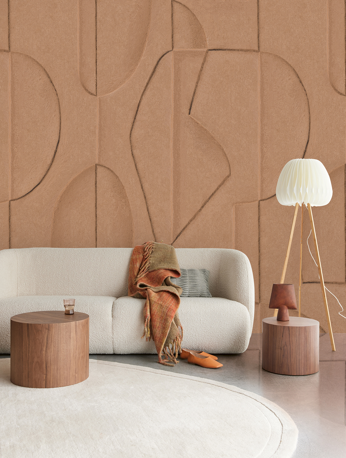 Wandbild Sculpted Clay - Terra