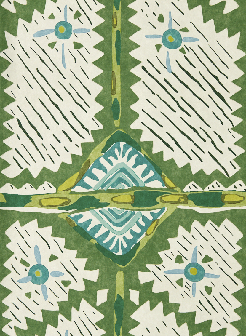 Tapete Brocha - Forest/ Azul