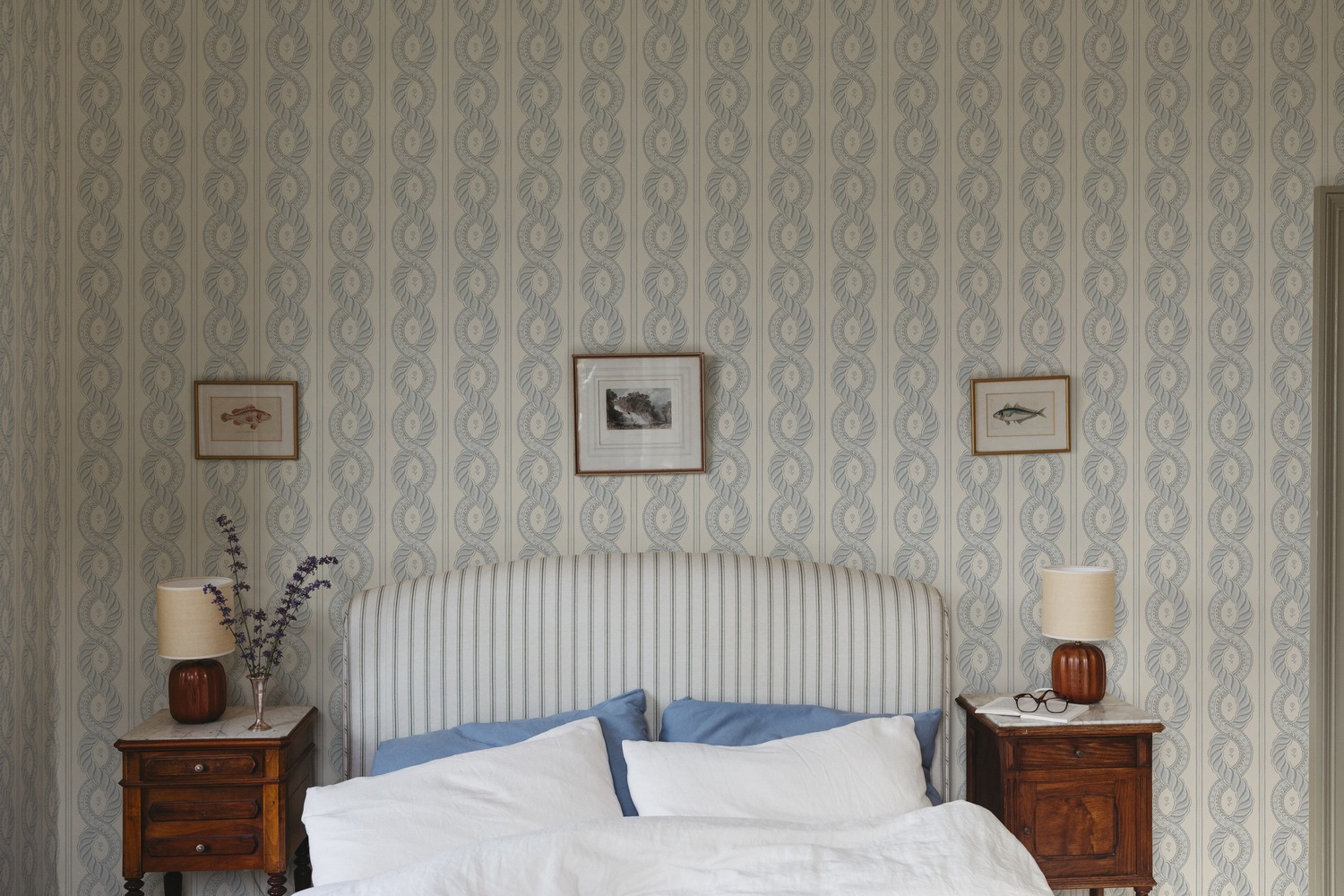 Papier peint Emilion - Light Blue