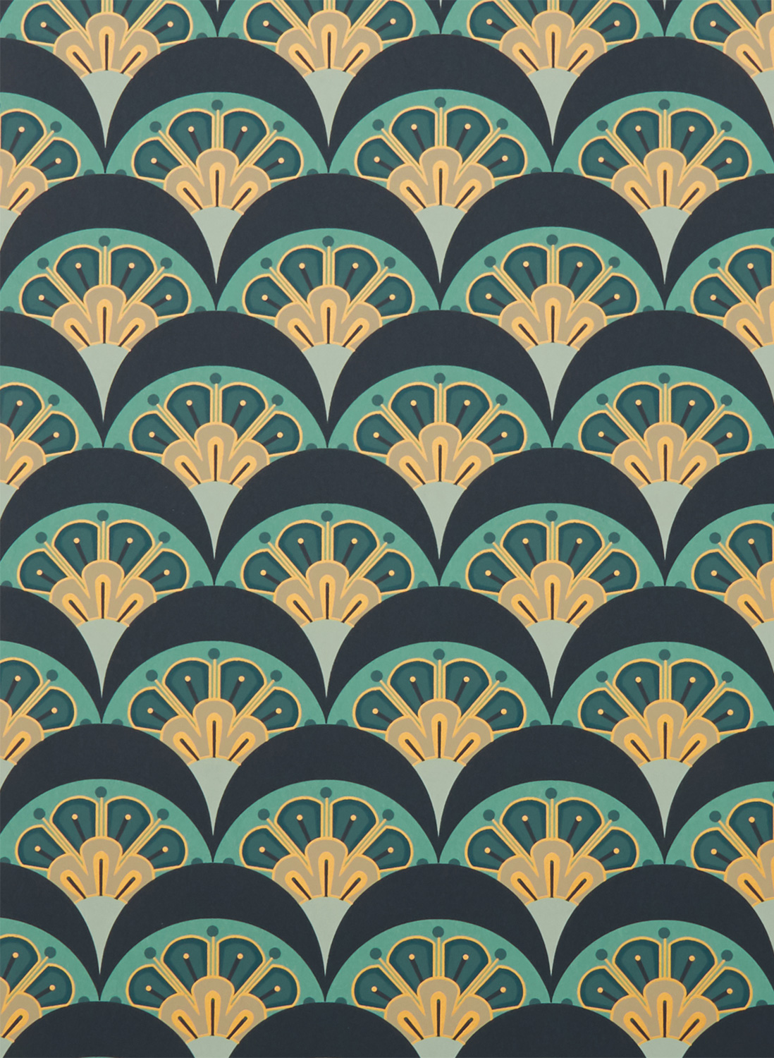Tapete Deco Scallop - Jade