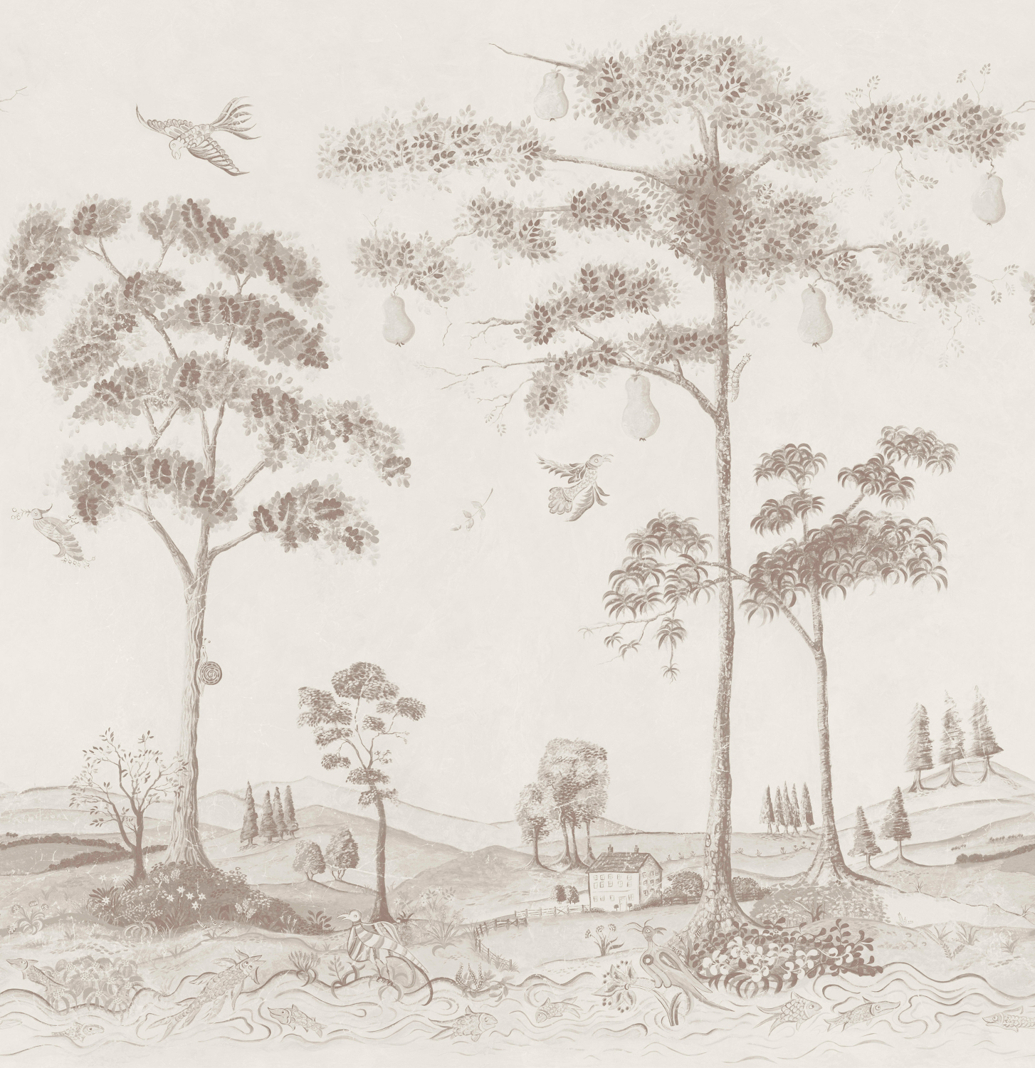 Wandbild Mythical Land - Clay