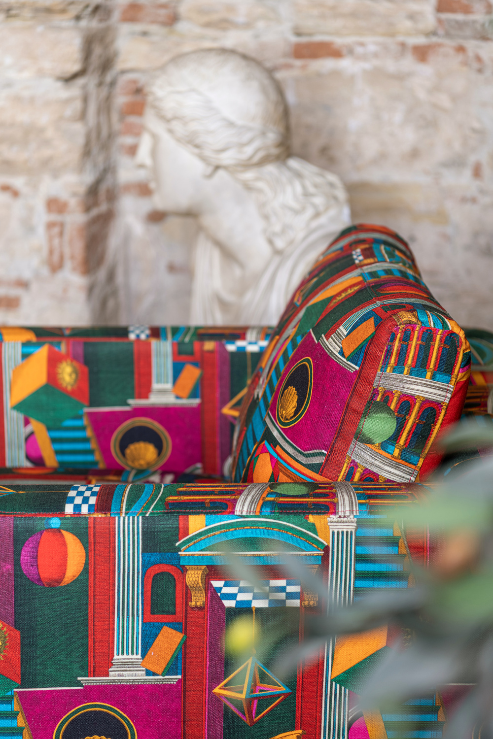 Fabric Piazza Degli Arlecchini - Linen - FB00136