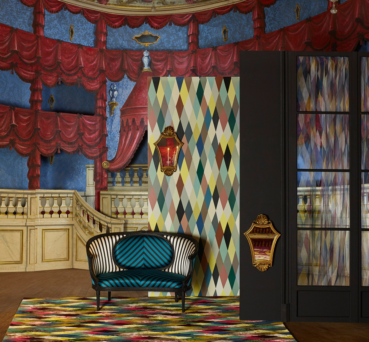 Wandbild Mascarade - Arlequin