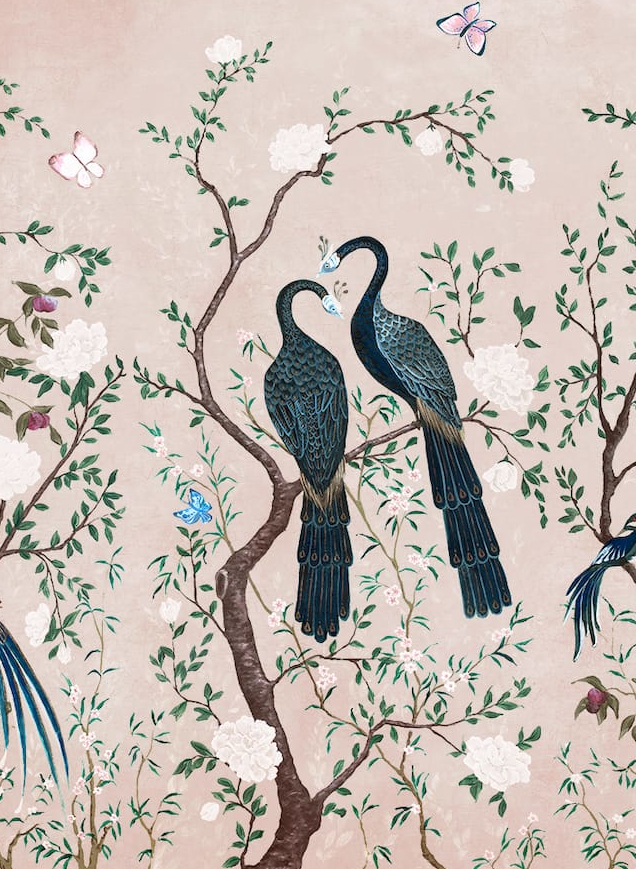 Wandbild Edo - Subtle Pink