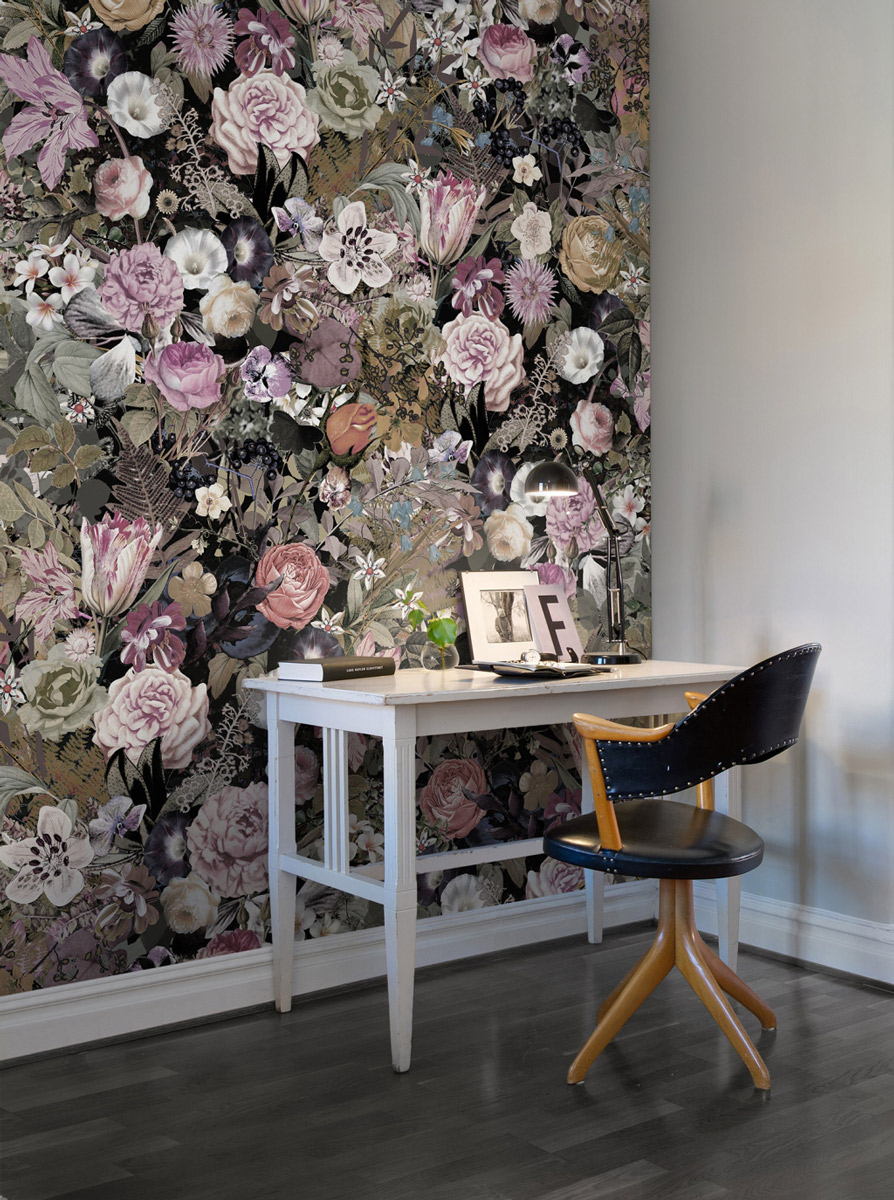 Wandbild Meadow - Pink