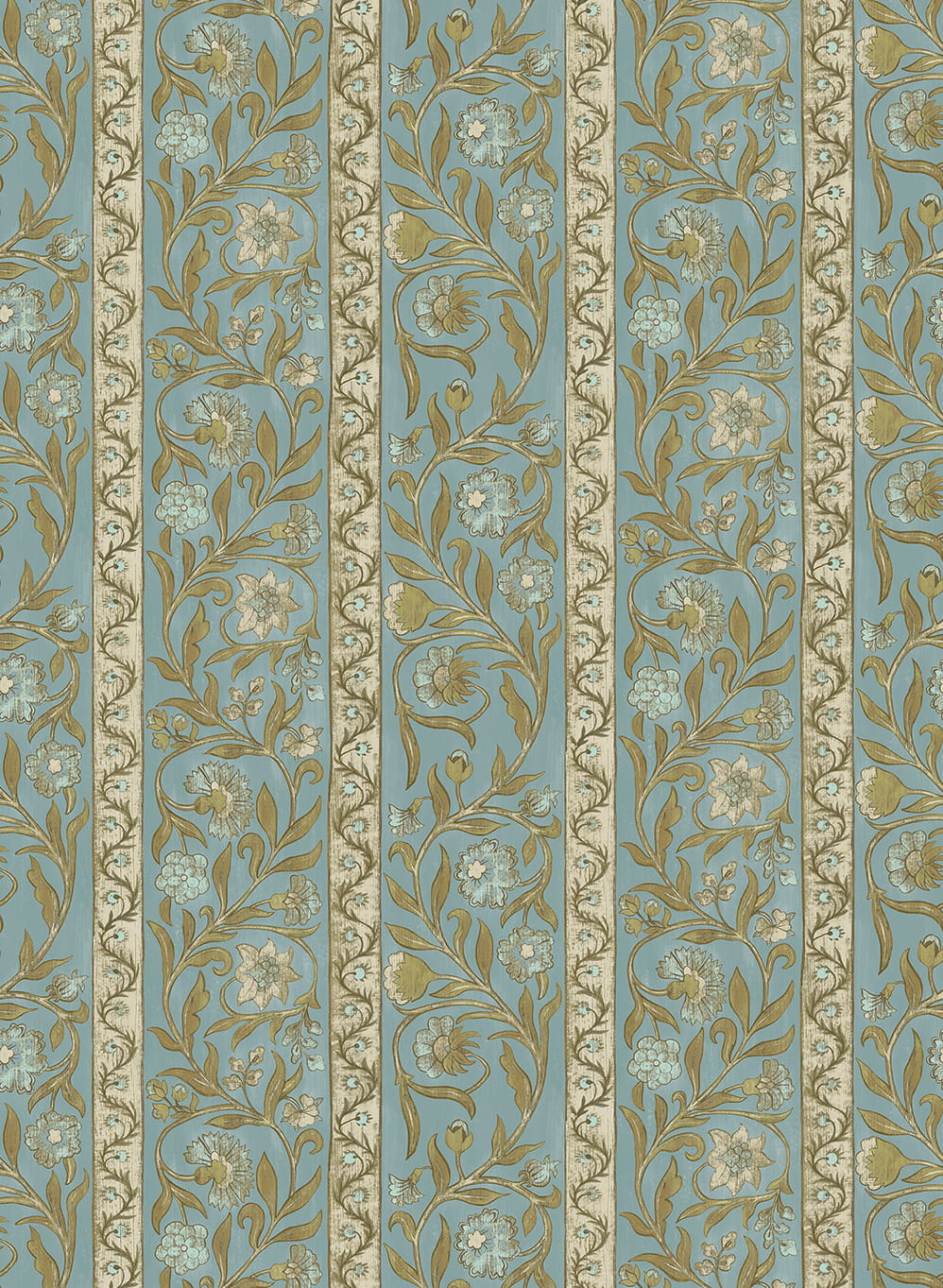 Papier peint Potter Stripe - Bright Blue
