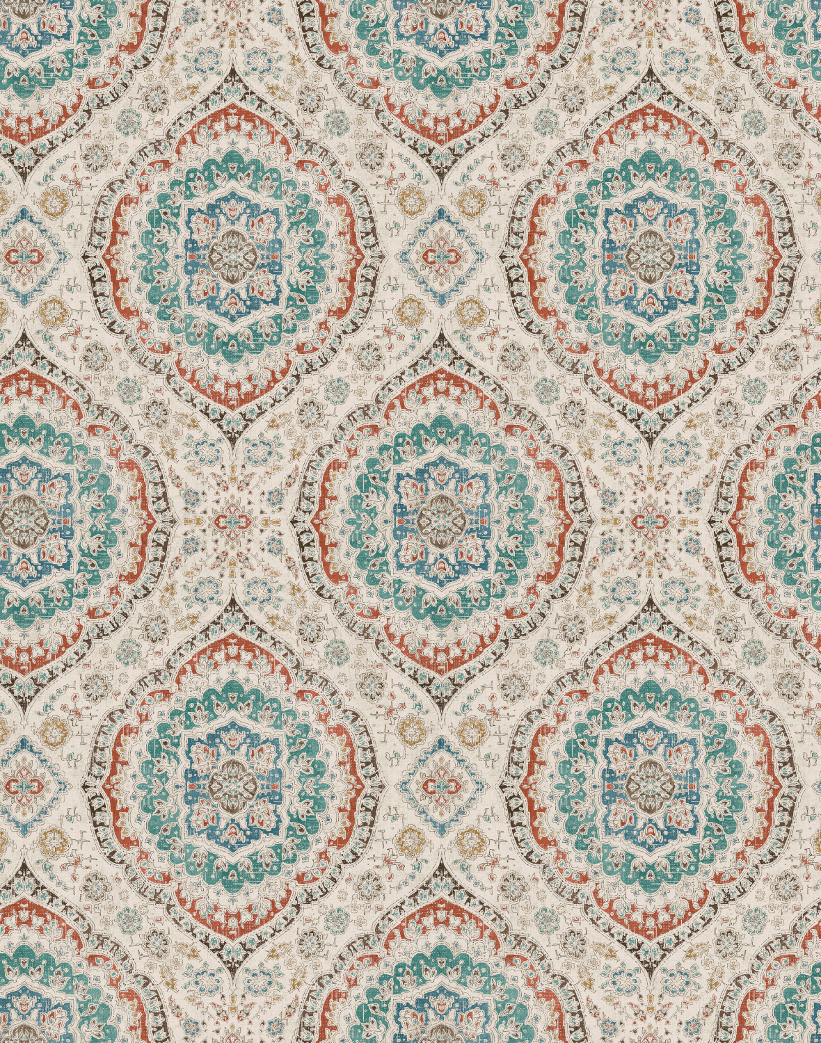 Tapete Karabali - Teal/ Russet