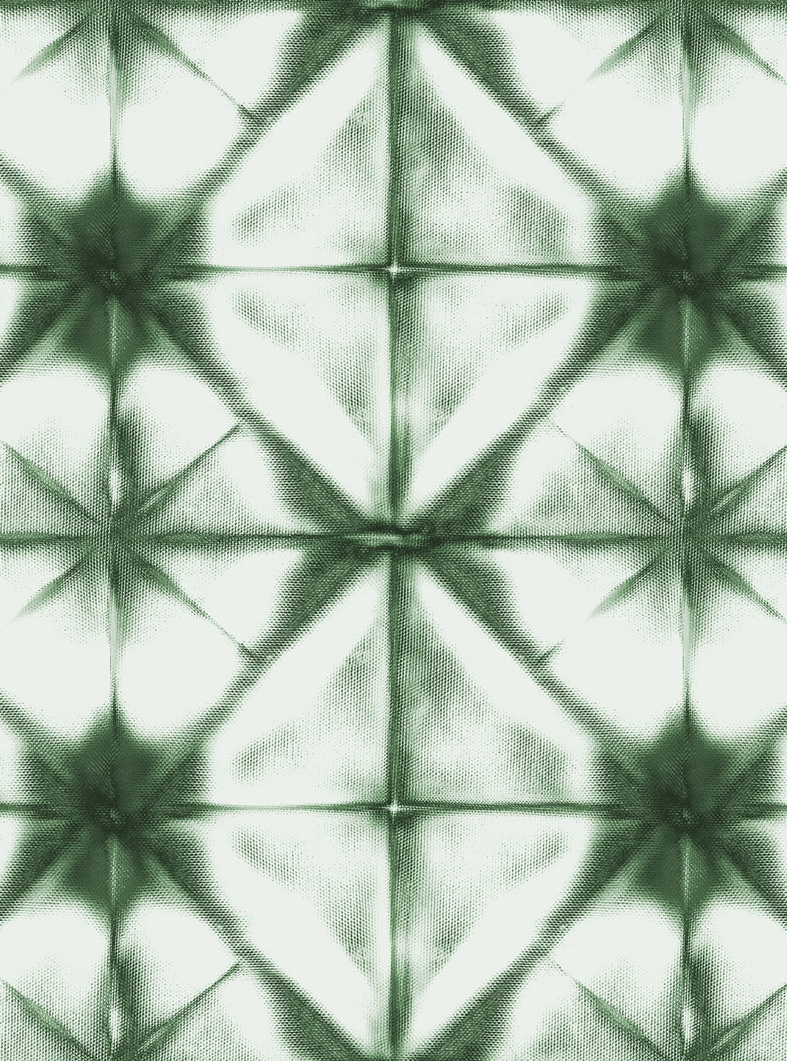 Tapete Tie Dye Kaleidoscope - green