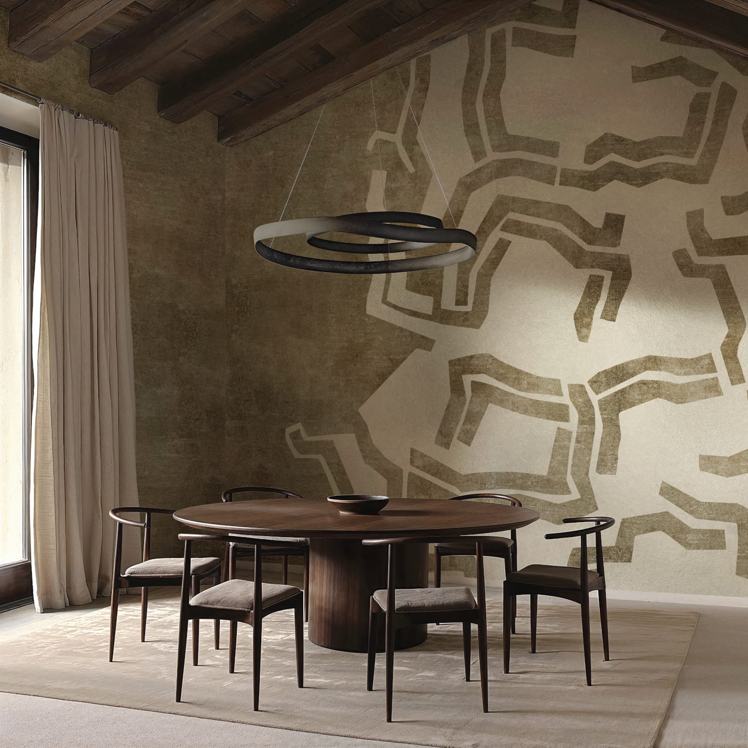 Wandbild Leku - Silver