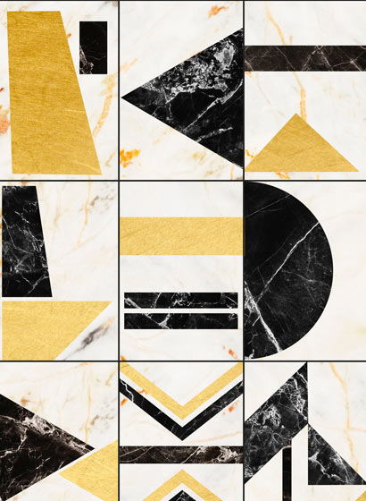 Wallpaper Soho - Brass
