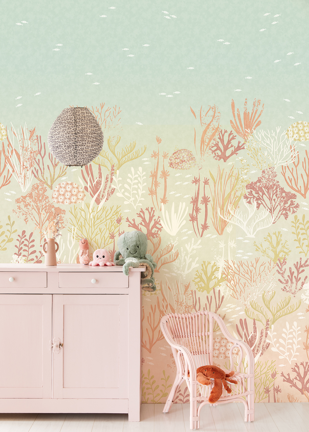 Wandbild Coral - Blue