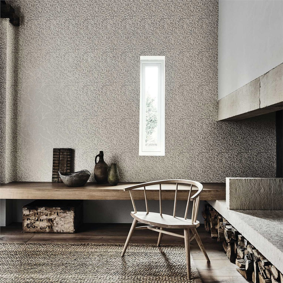 Tapete Pure Willow Bough - Ecru/ Silver