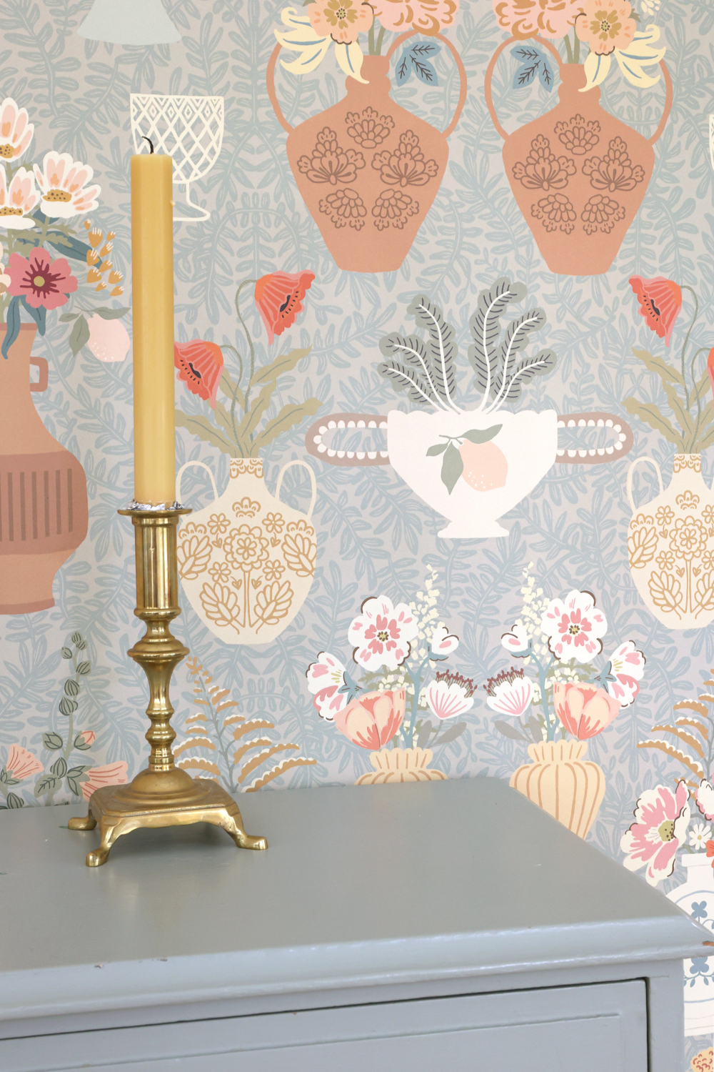 Tapete Summer Spritz - Vintage Blue