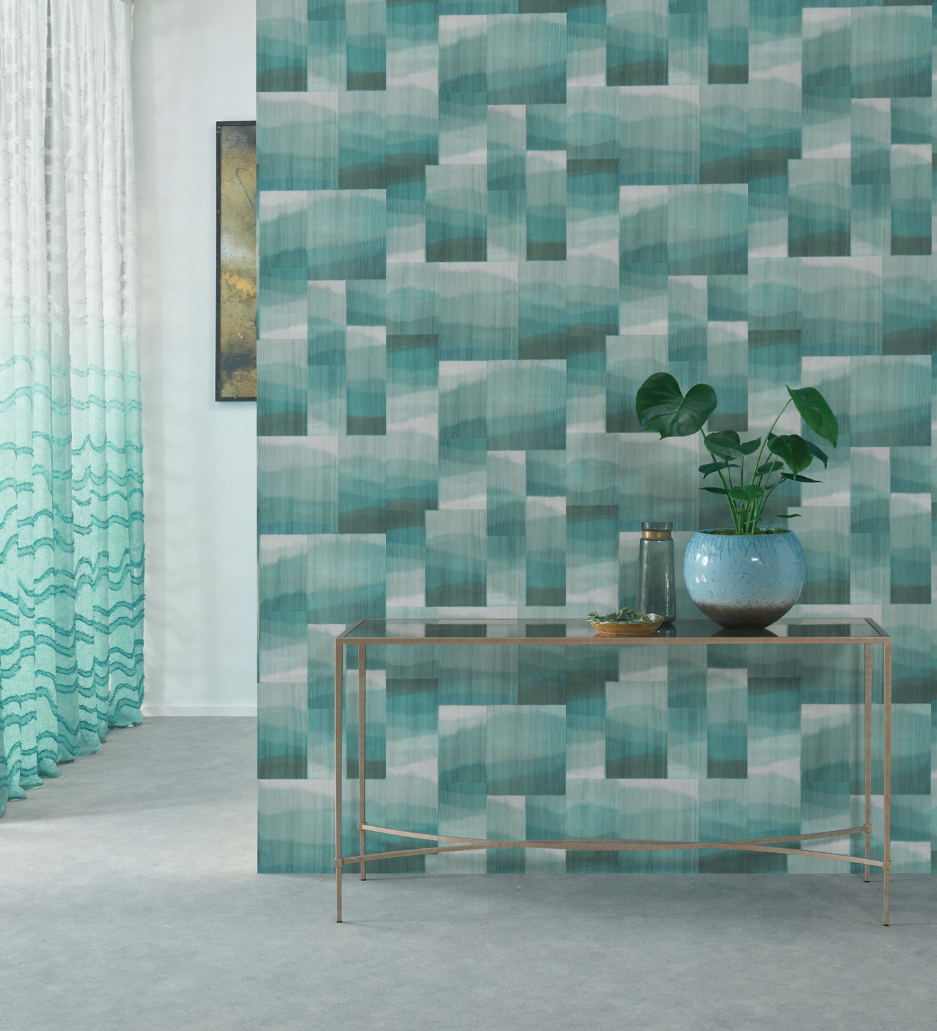 Tapete Kirigami - Teal