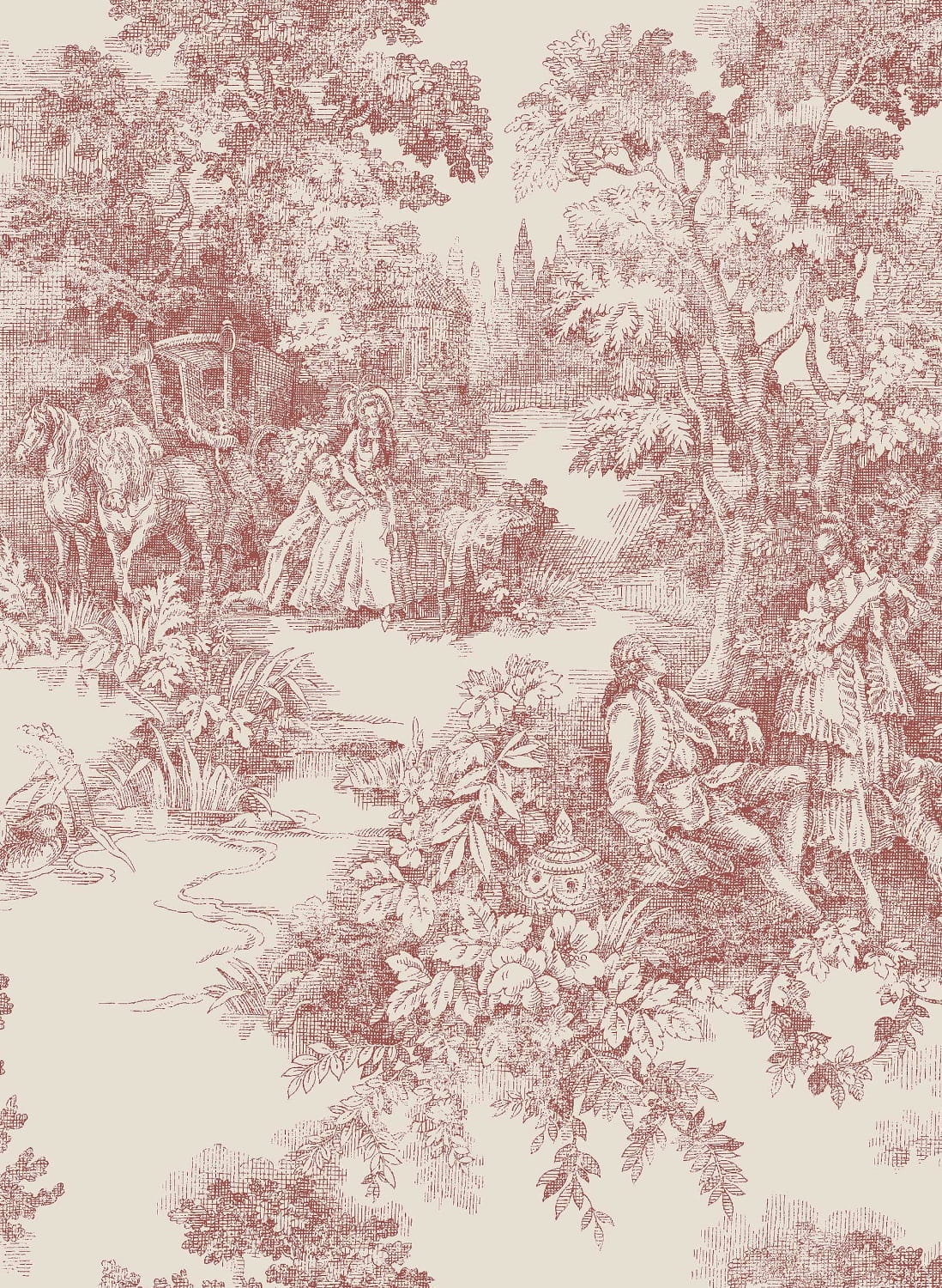 Tapete Toile de Jouy - 7768