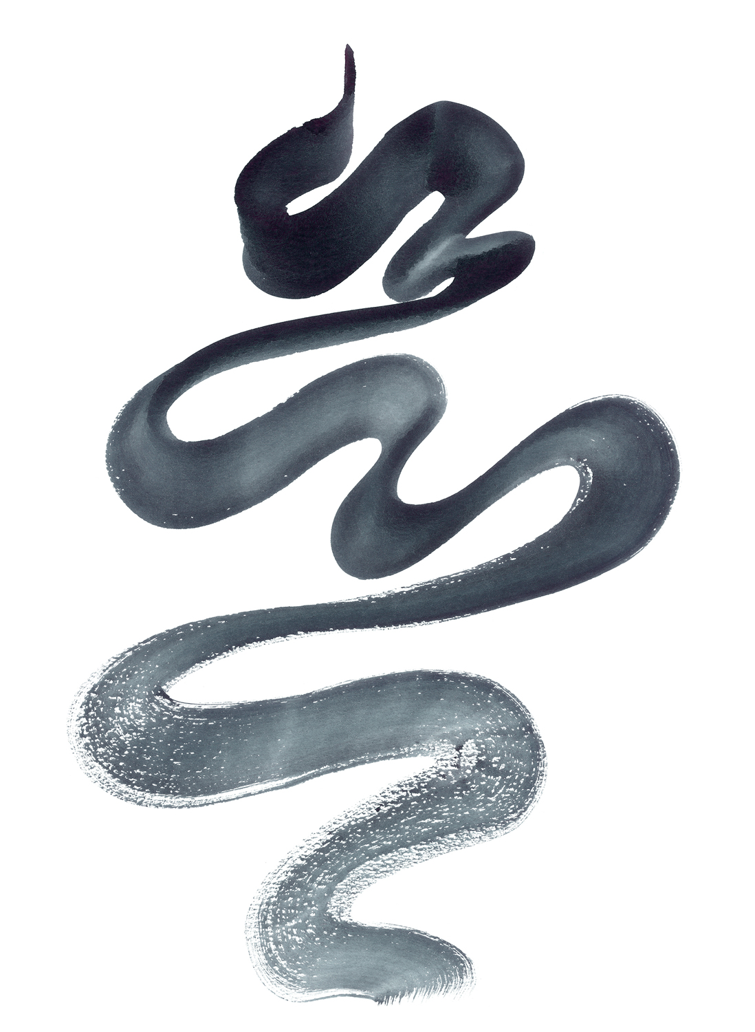 Wandbild Stroke - Ink