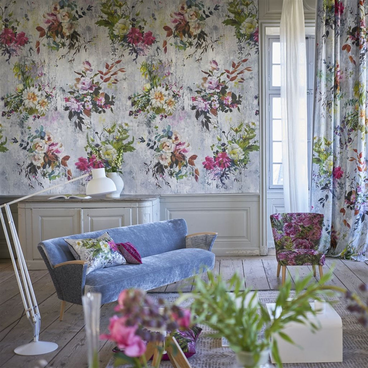Wandbild Aubriet - Fuchsia