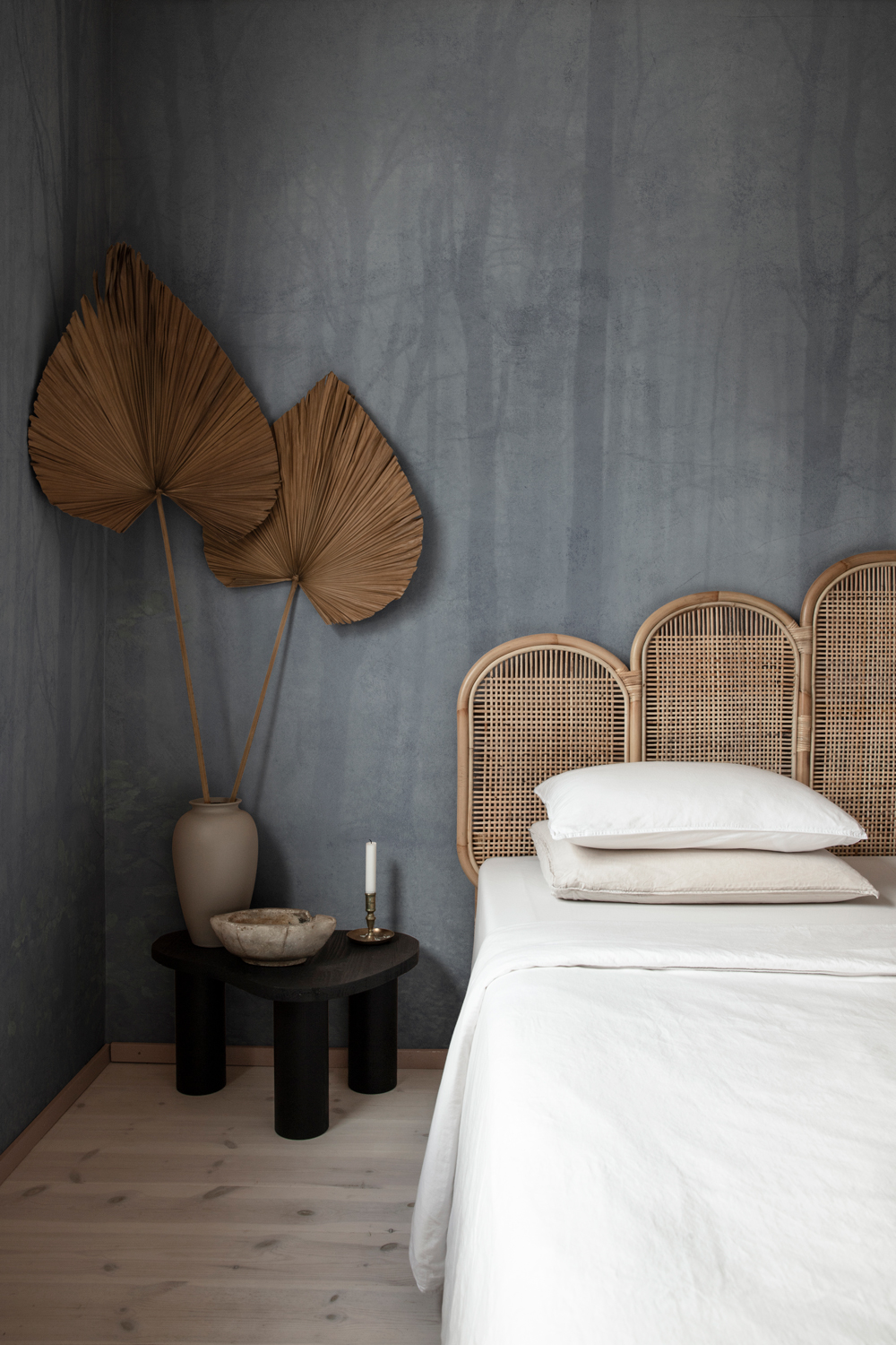 Wandbild Skog - Misty Blue