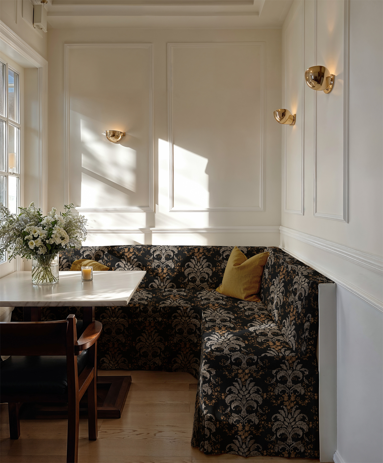 Stoff French Damask - Onyx