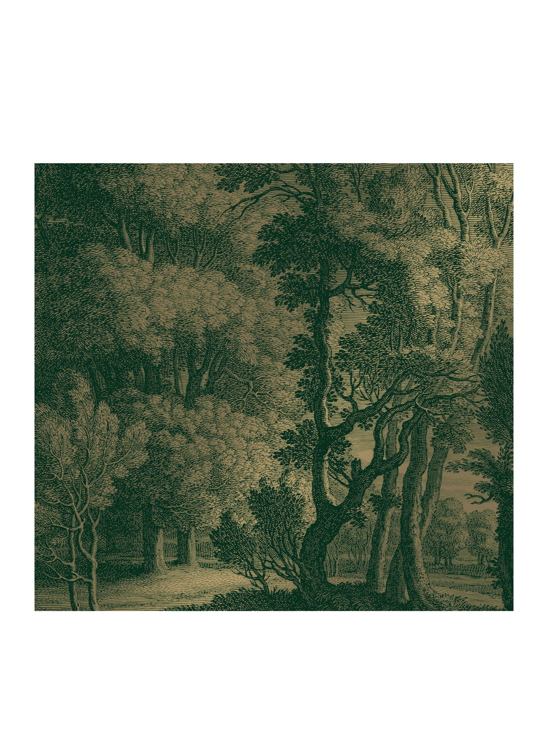 Wandbild Engraved Landscapes Gold 16 - L