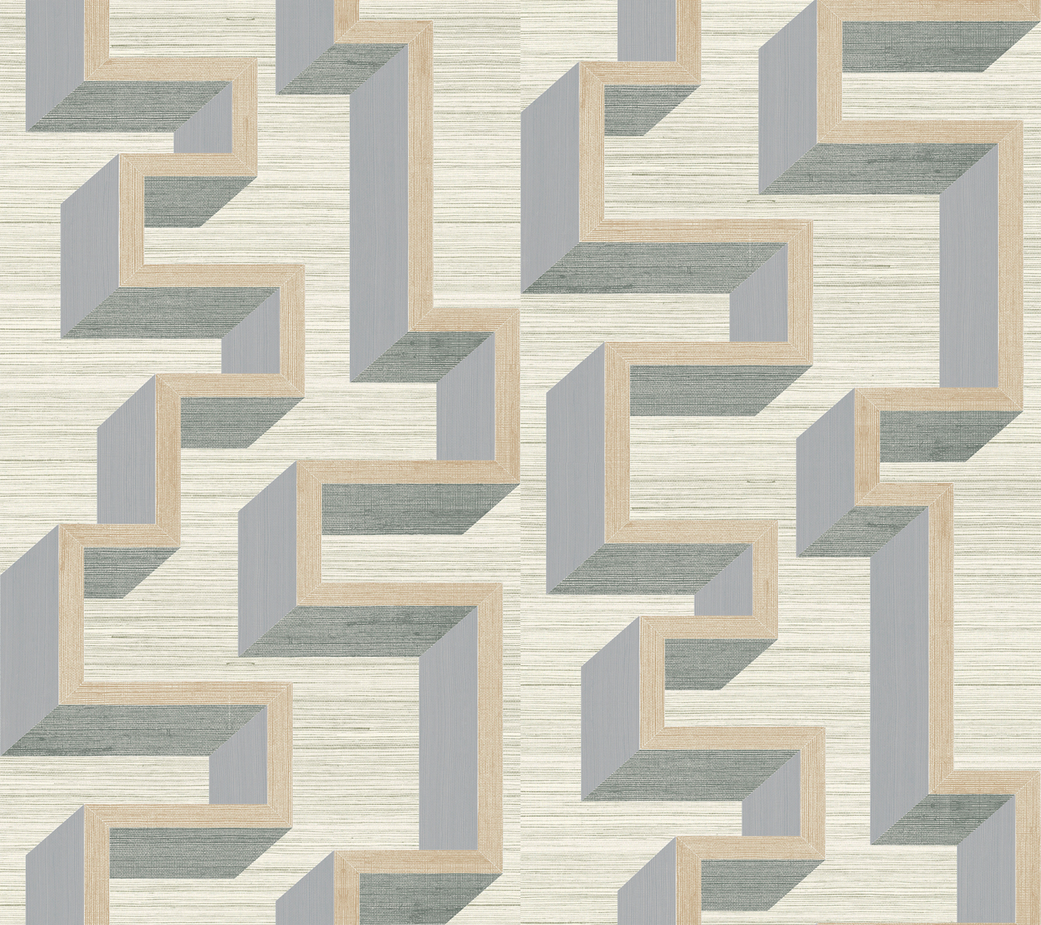 Tapete Detour - Silver/ Linen