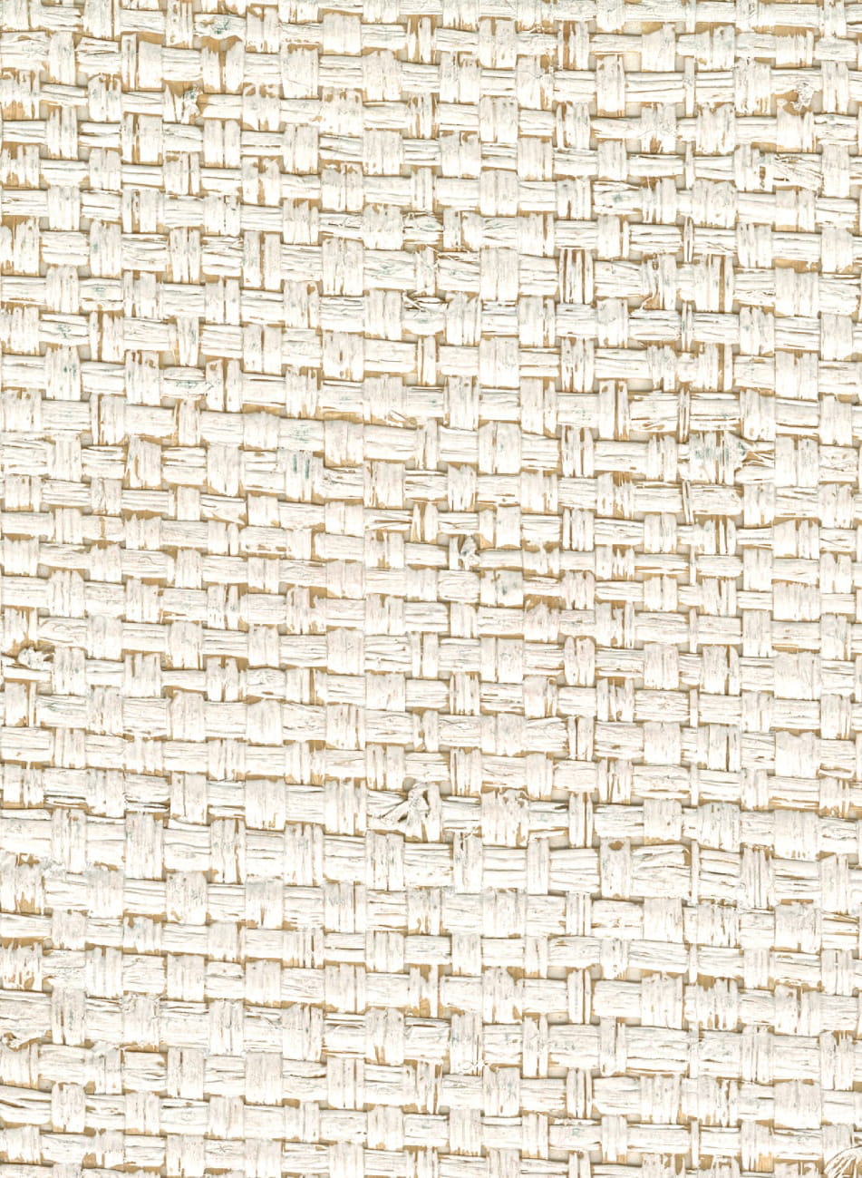 Tapete Raphia Maille - Blanc