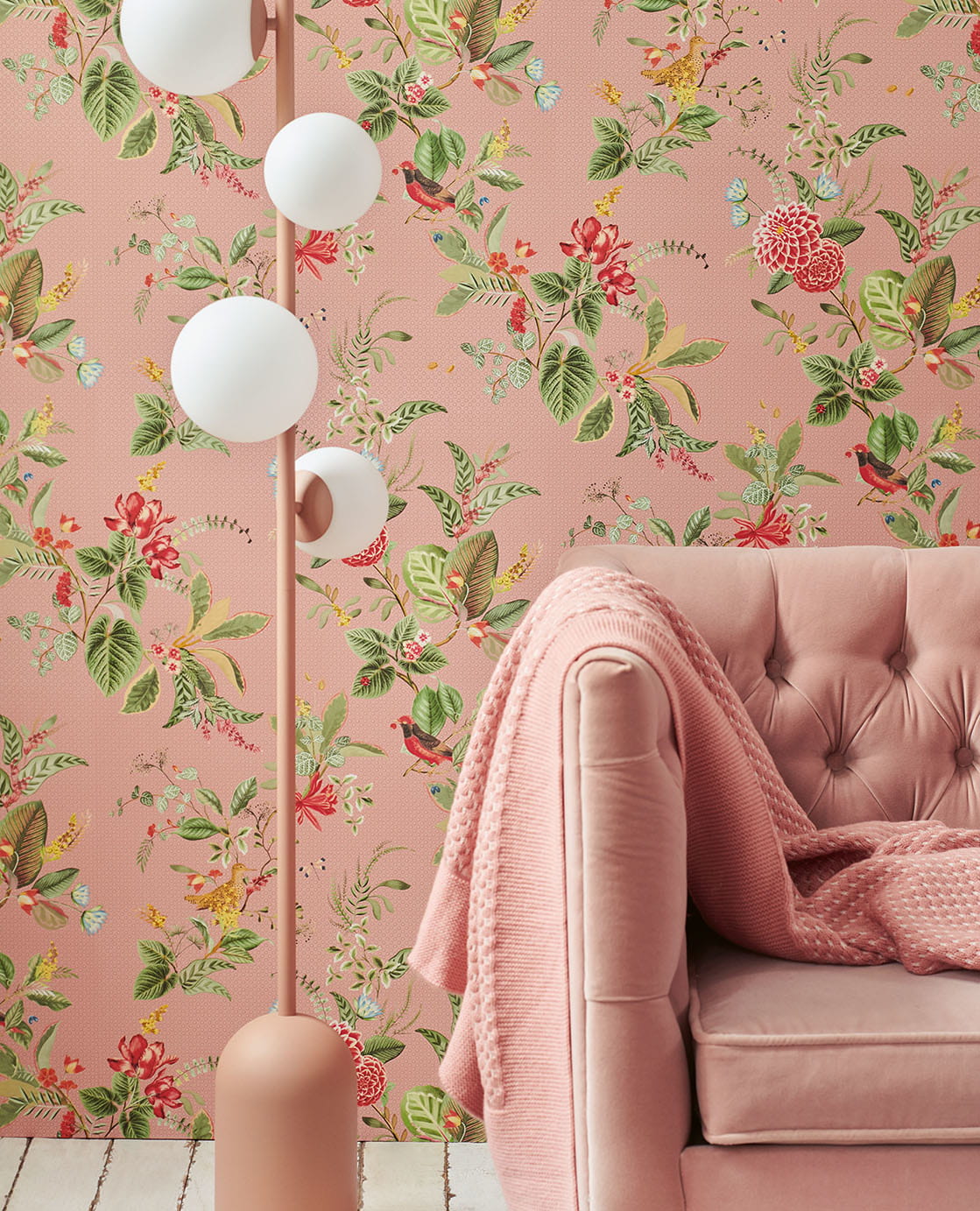 Tapete Floris - Pink