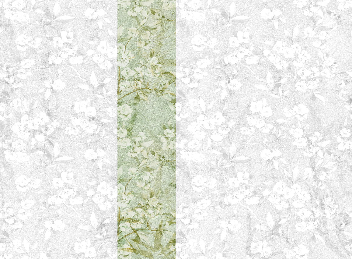 Wandbild Momo - Green Panel 3