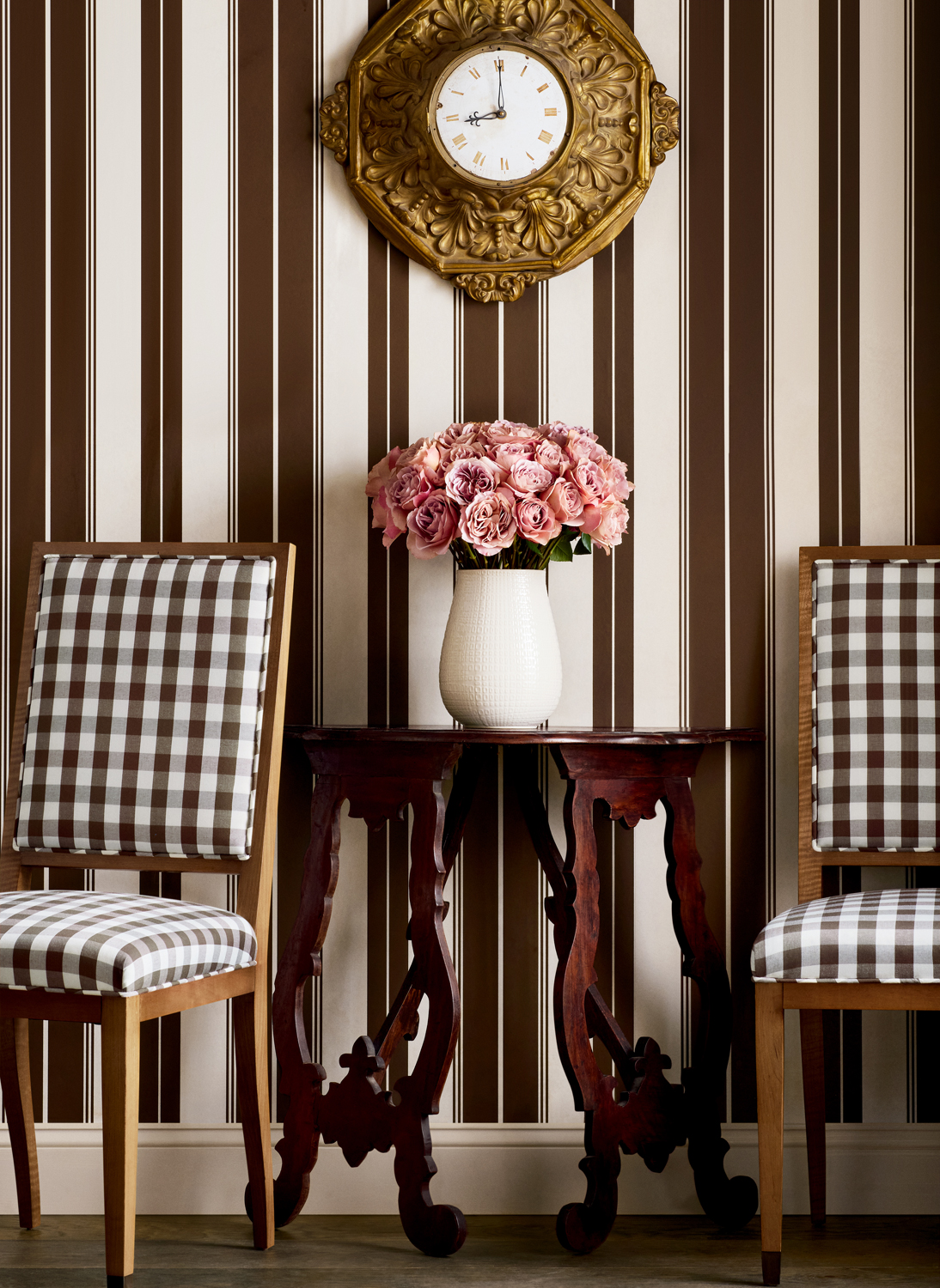 Tapete Norfolk Stripe - Chocolate Brown