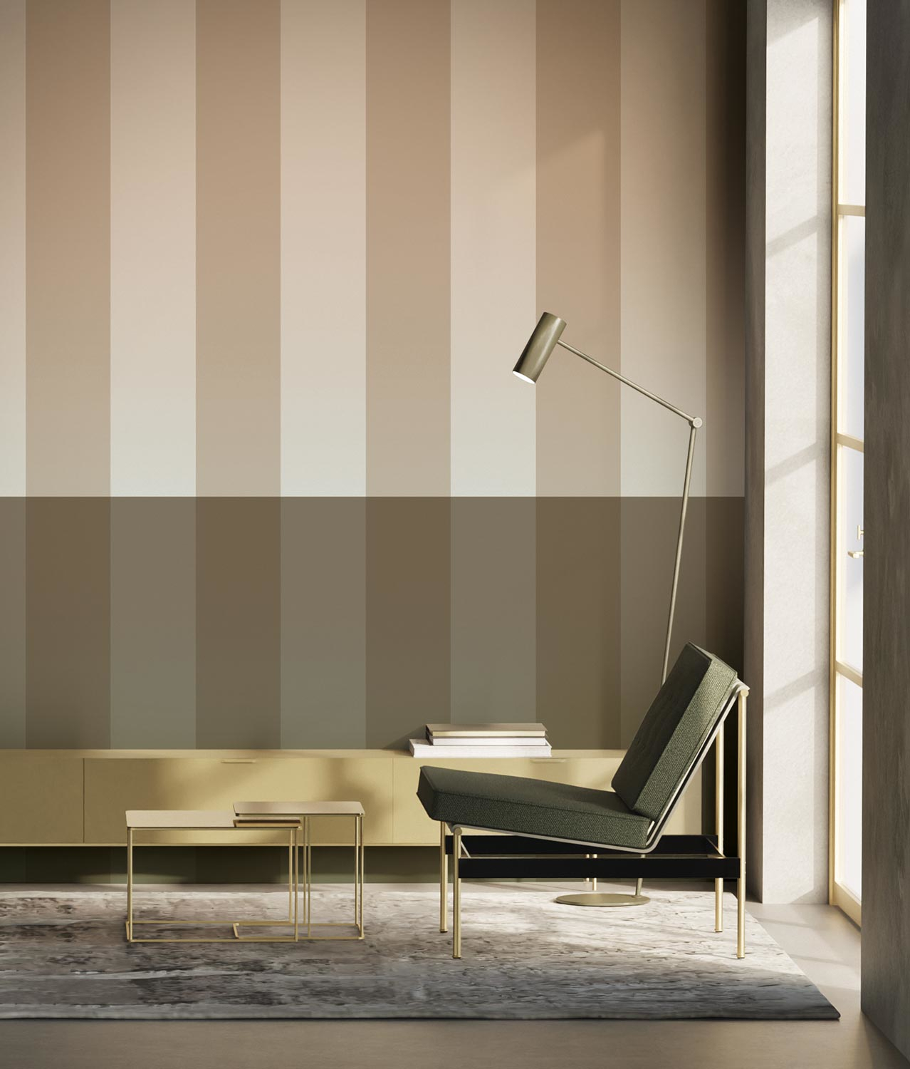 Tapete Gradient Stripes 1 Uyterlinde - FU-021