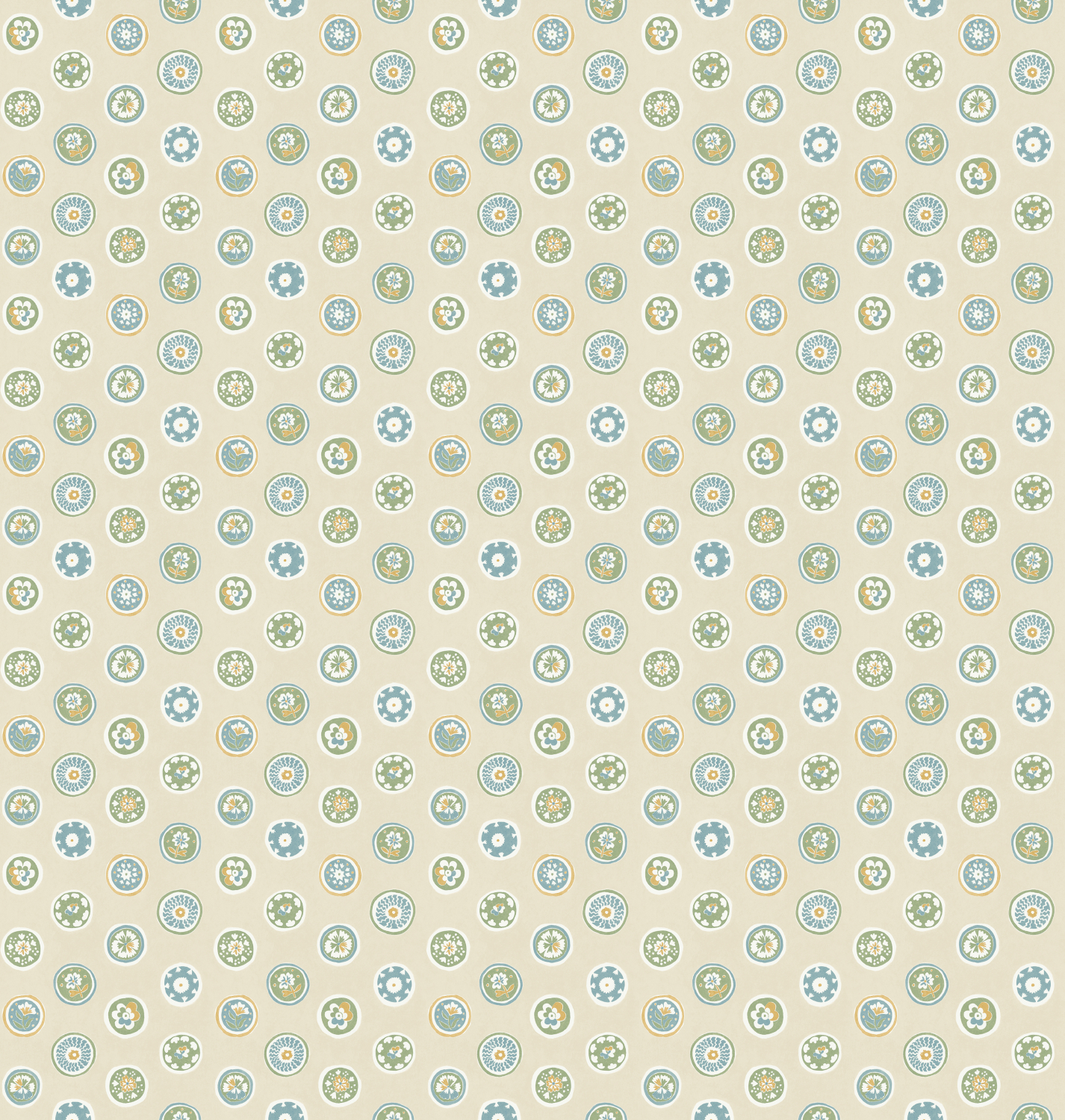 Tapete Court Buttons - Blue/ Green