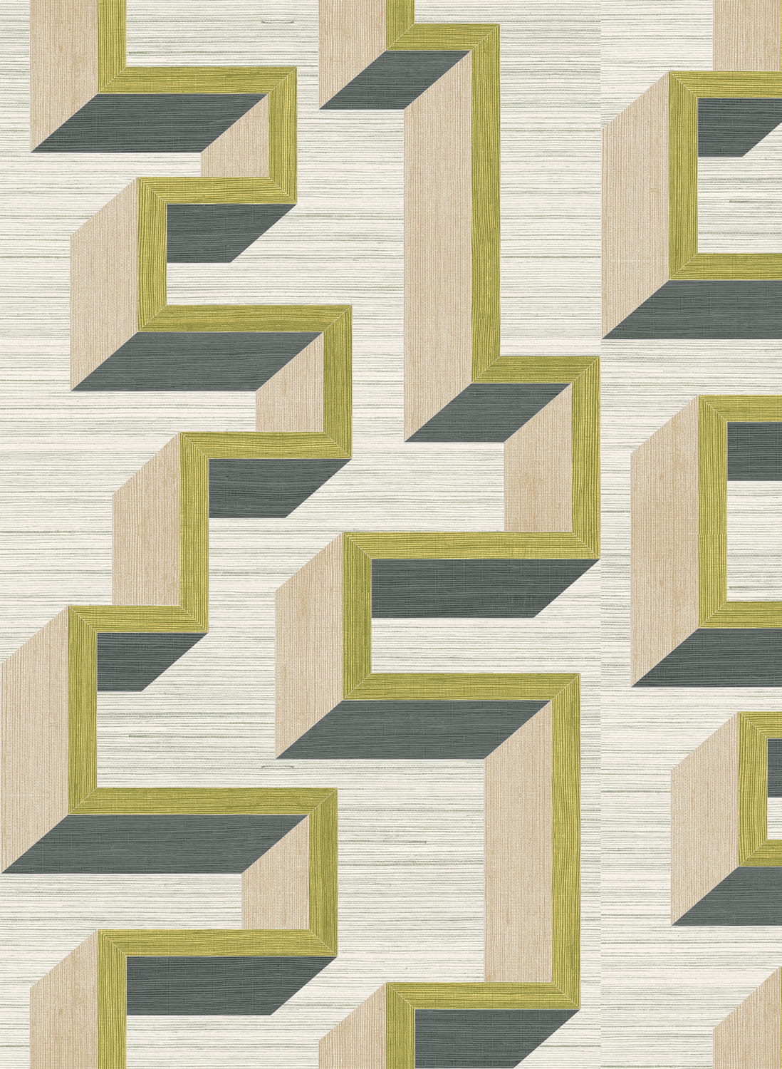 Tapete Detour - Beige/ Olive
