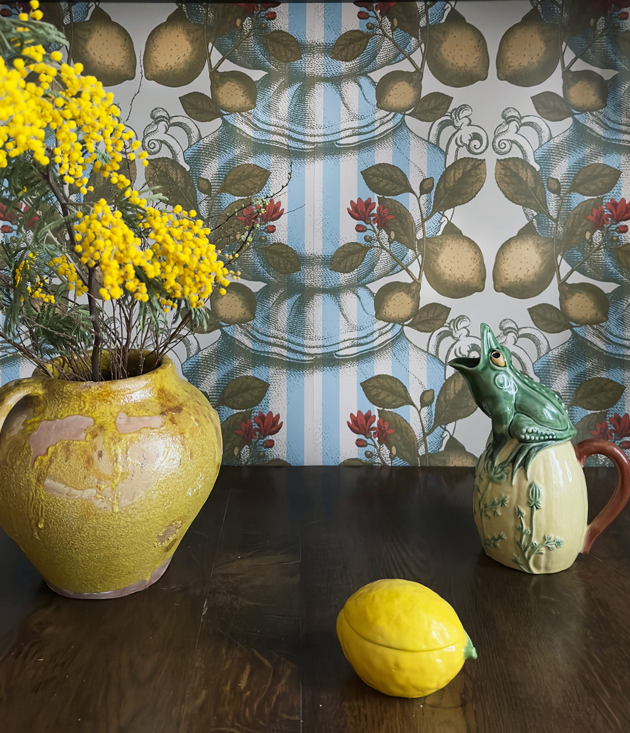 Tapete Limoncello Stripes - Beige/ Blue