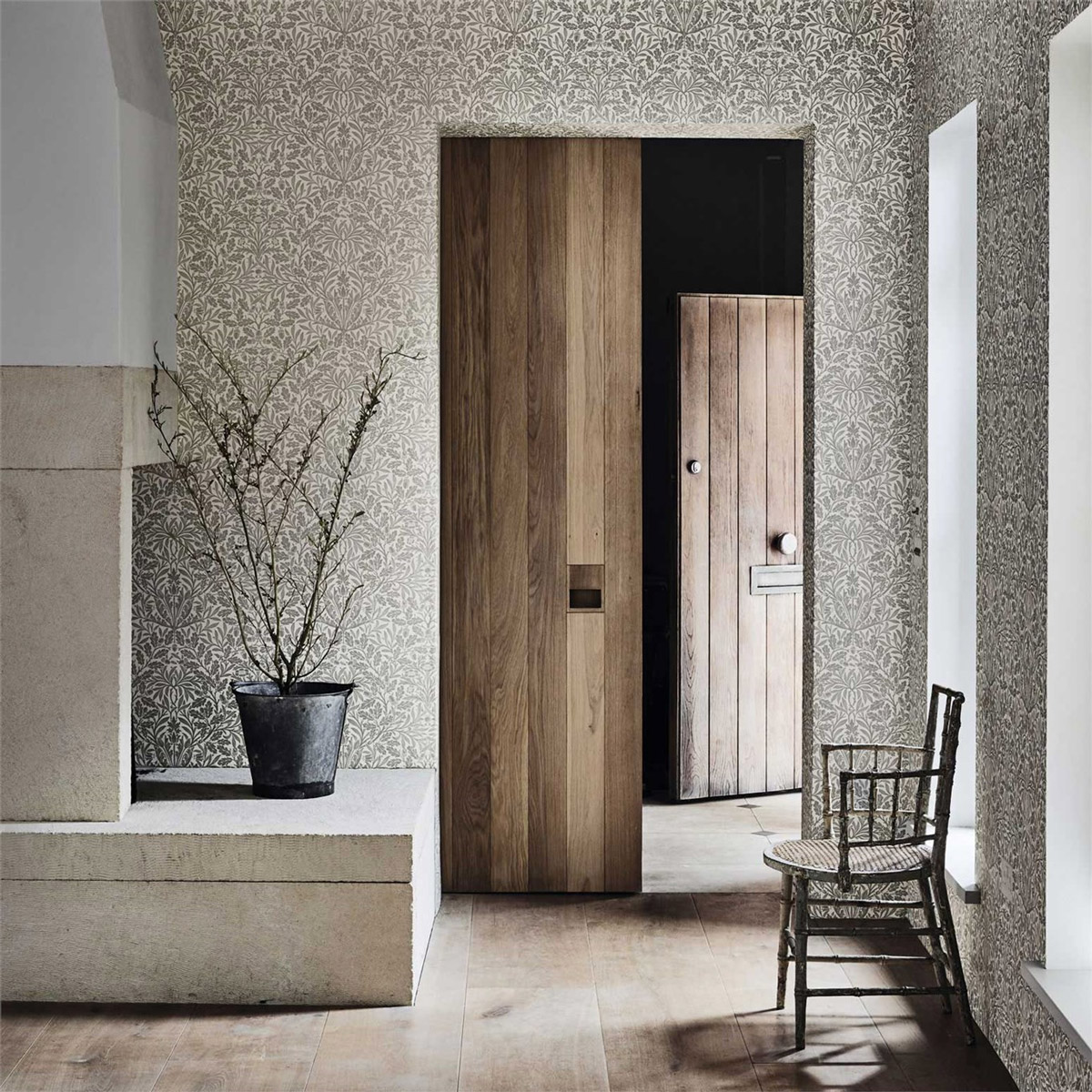 Tapete Pure Acorn - Ecru/ Pewter