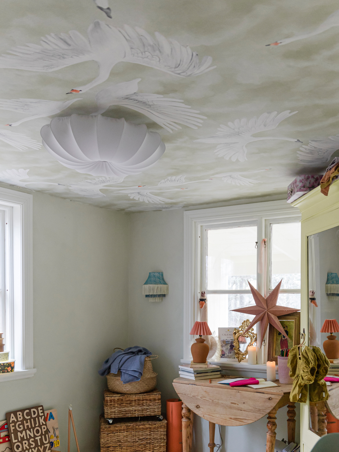 Wandbild Clouds Swans - 9414W