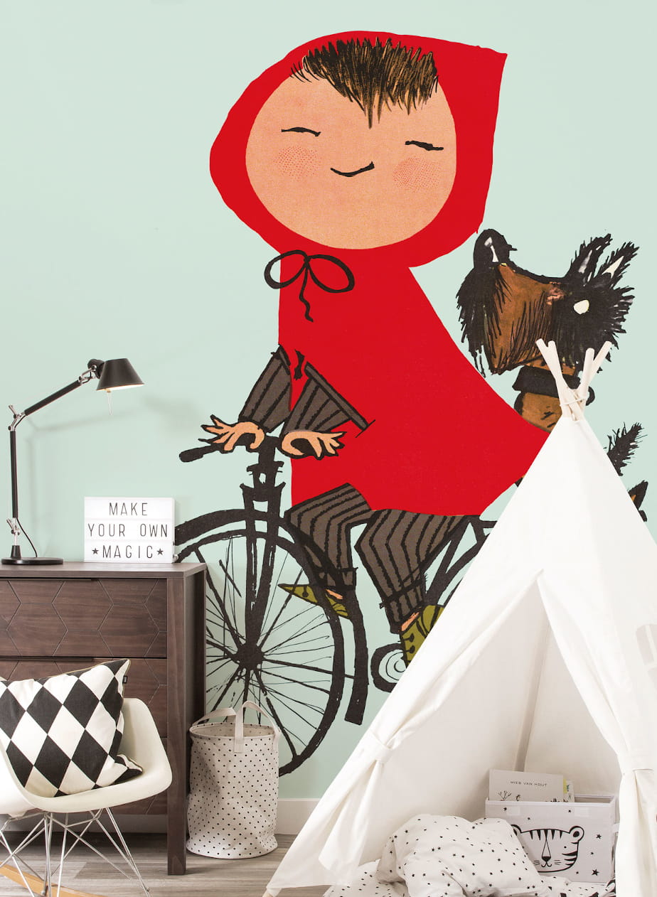 Wandbild Riding My Bike