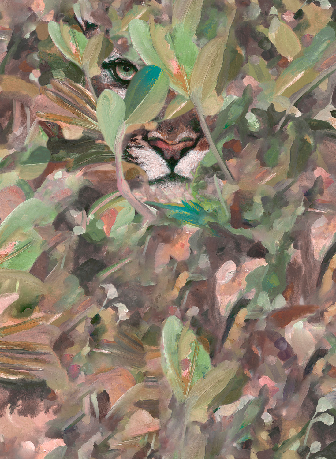 Tapete Hidden Puma - Autumn