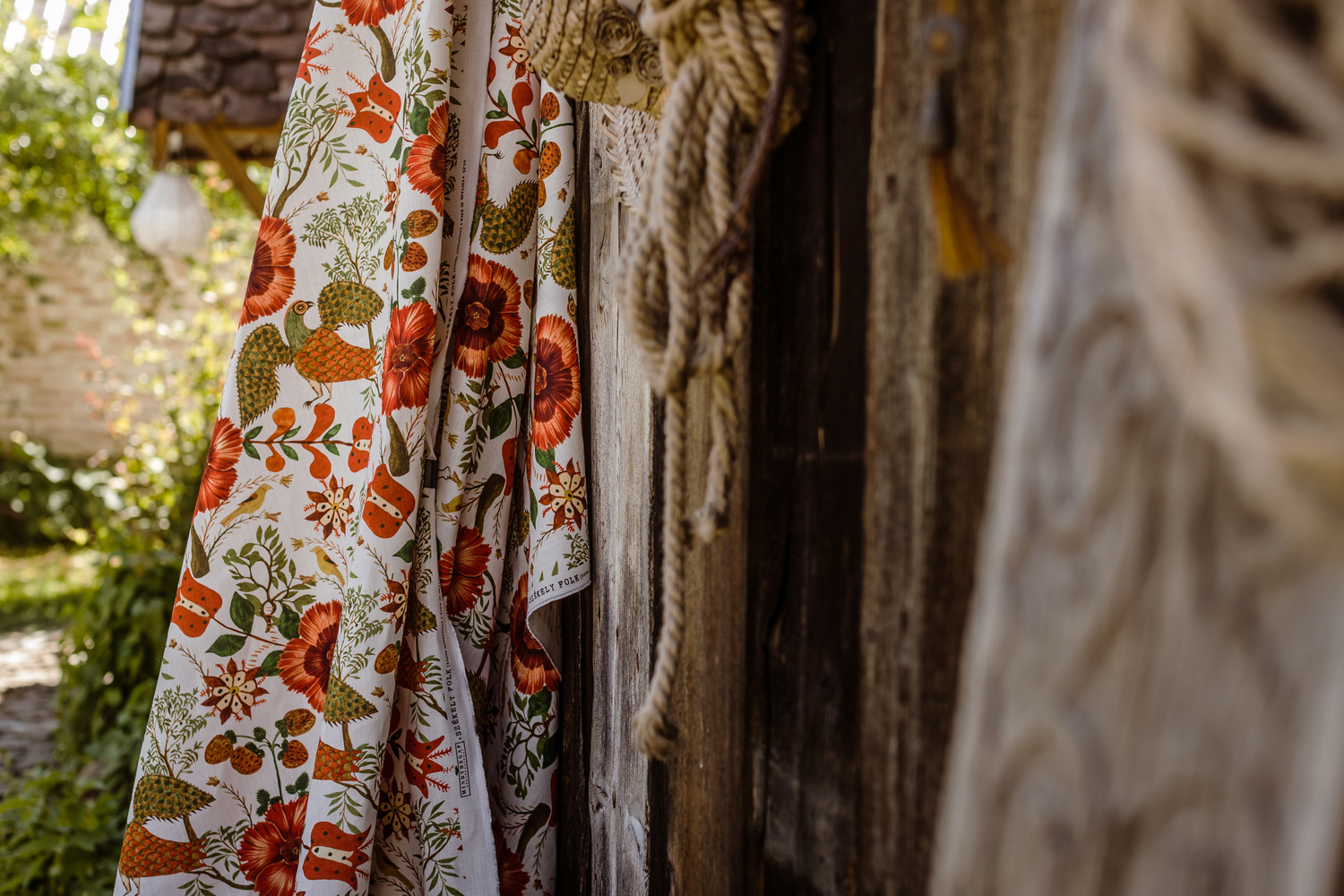 Stoff Szekely Folk - Linen - FB00040