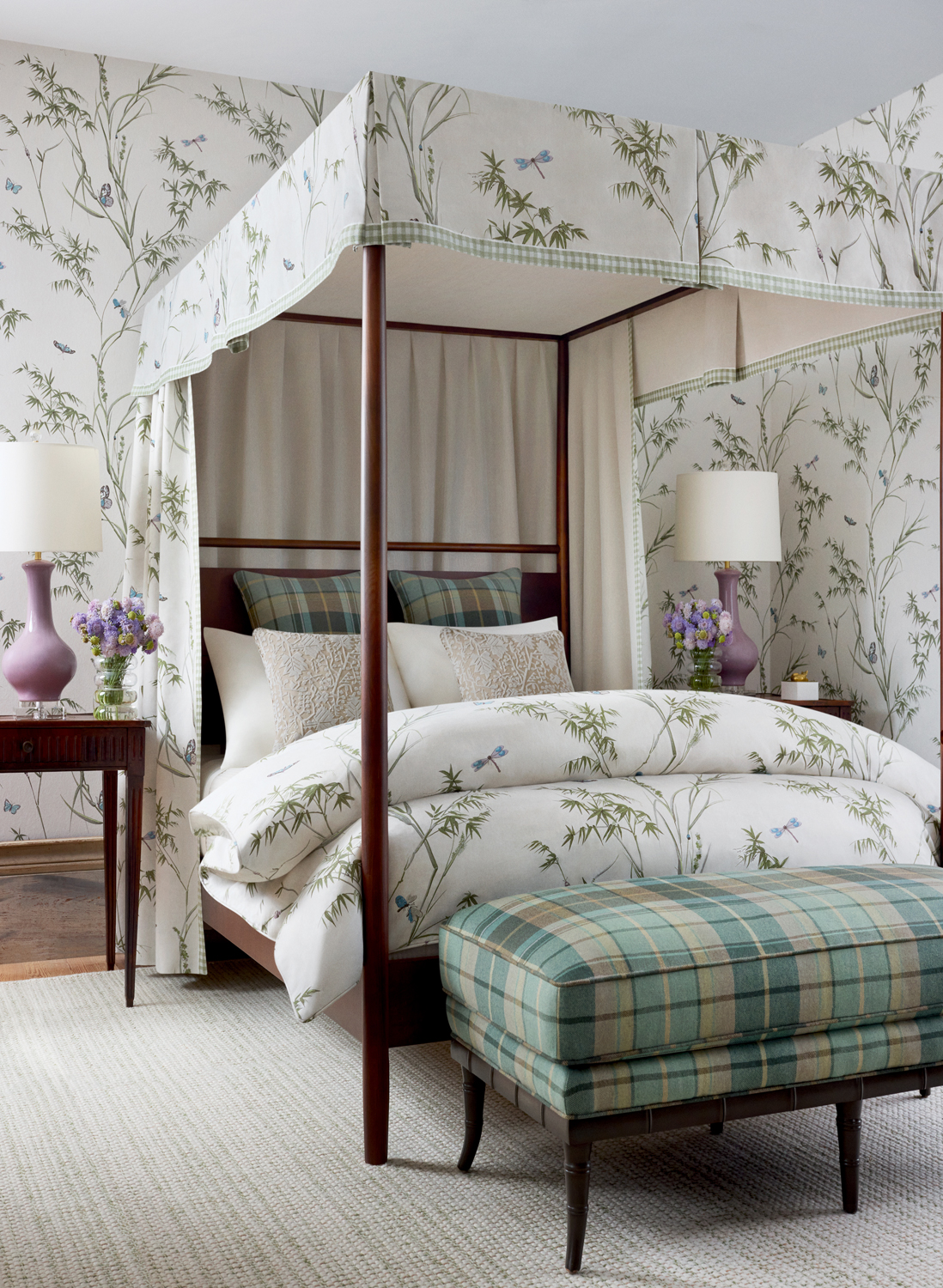 Tapete Virginia - Beige and Sage
