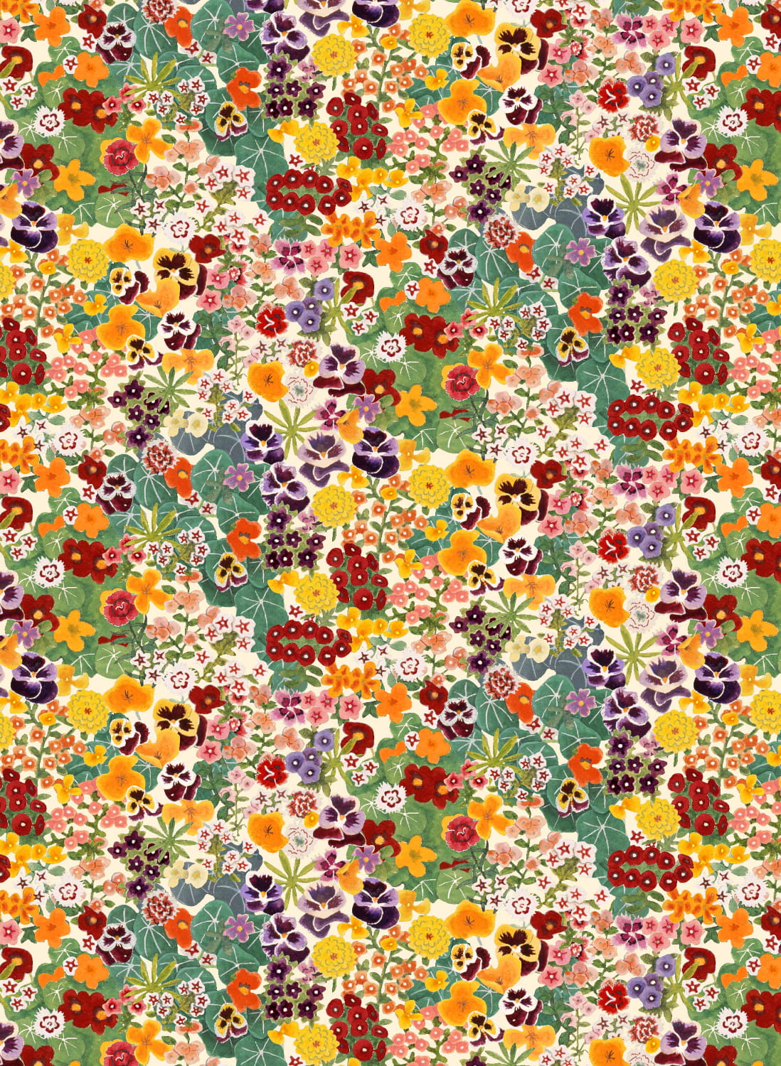 Tapete Champs Fleuris - Jardin