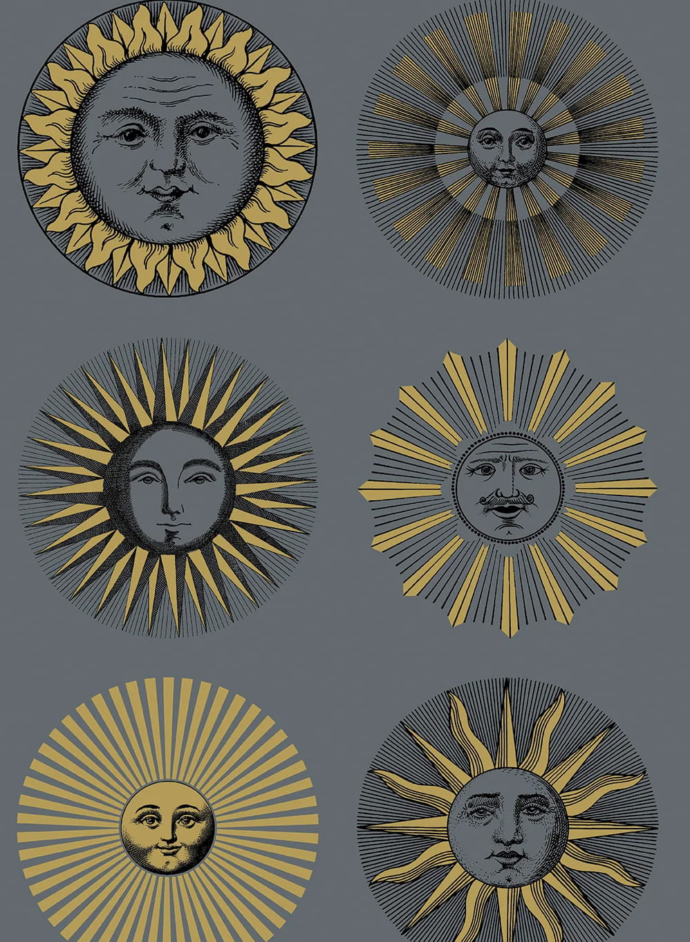 Tapete Soli - Midnight/ Soft Gold