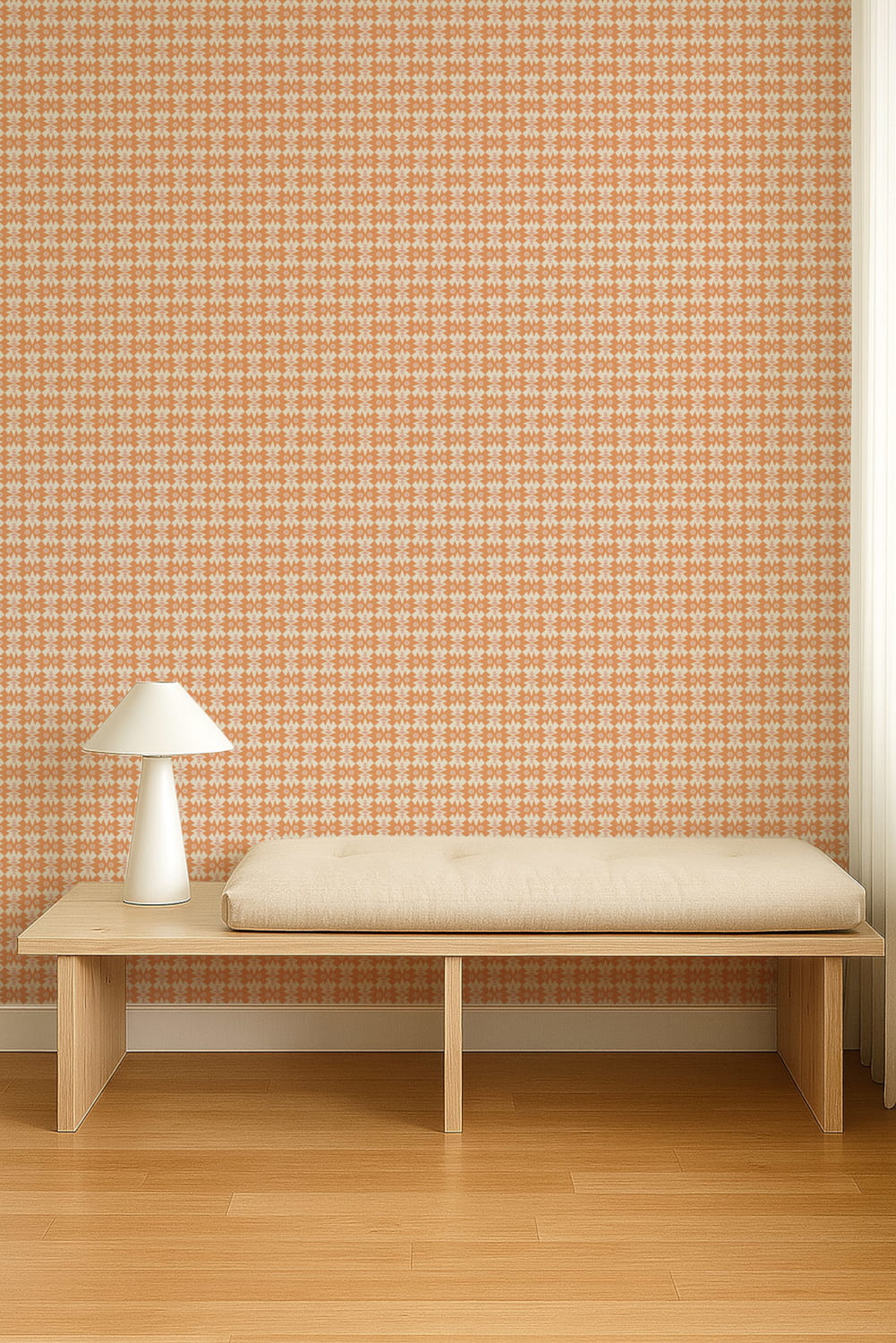 Tapete Owl & Butterfly - Tangerine/ Blush