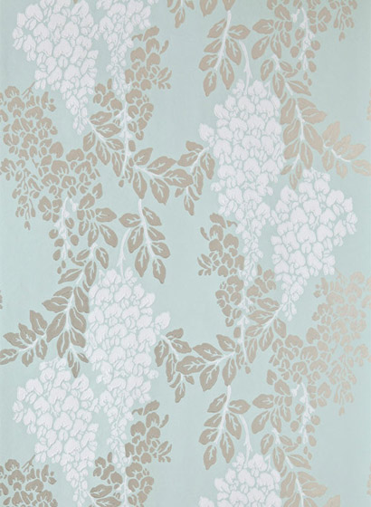 Tapete Wisteria - Theresa's Green/ Blackened/ Silver