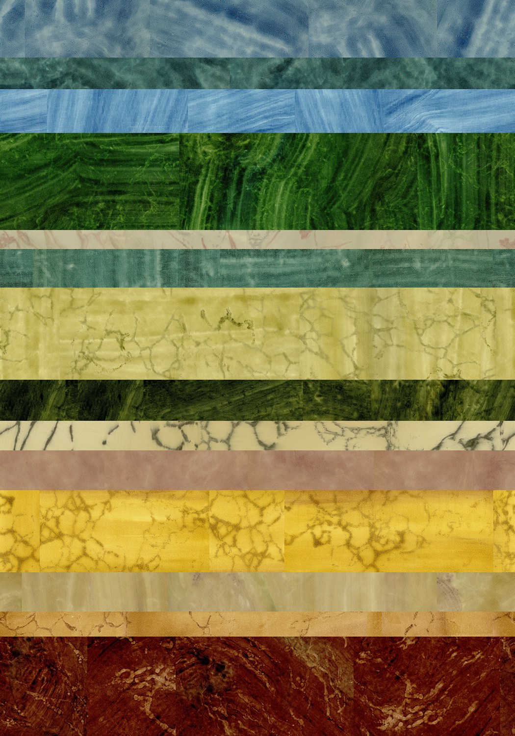 Wallpaper Archival Marble - Archival Multi