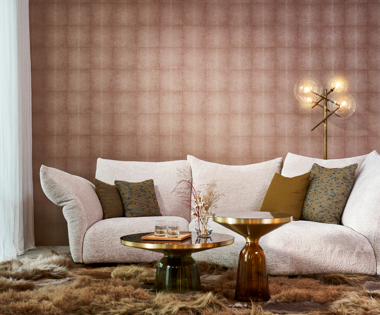 Tapete Shagreen - Rose Brown