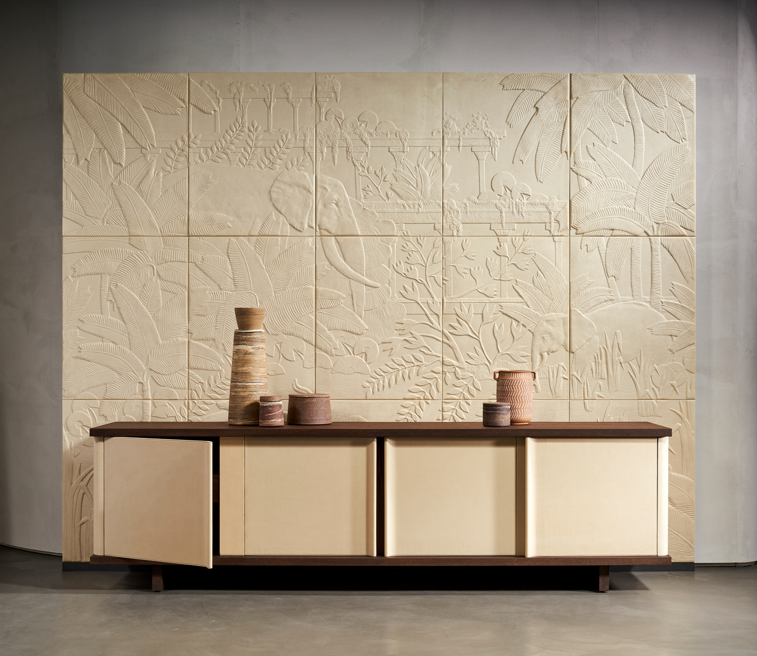 Wandbild Between Rivers - Rattan