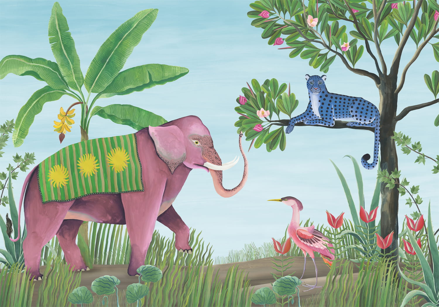 Wandbild Jungle Friends - Glacier